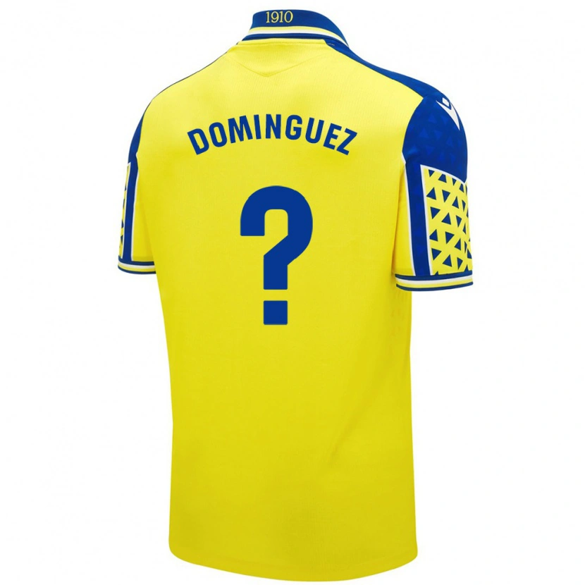 Danxen Dame Rubén Domínguez #0 Gul Blå Hjemmetrøye Drakt Trøye 2024/25 Skjorter T-Skjorte