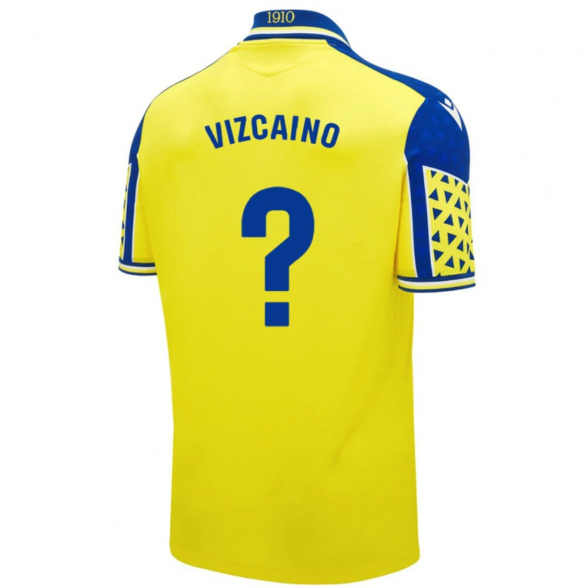 Danxen Dame Nacho Vizcaíno #0 Gul Blå Hjemmetrøye Drakt Trøye 2024/25 Skjorter T-Skjorte