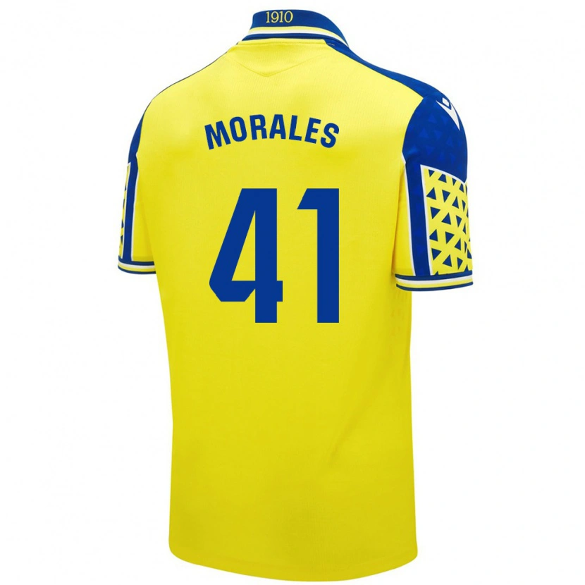 Danxen Dame Luis Morales #41 Gul Blå Hjemmetrøye Drakt Trøye 2024/25 Skjorter T-Skjorte