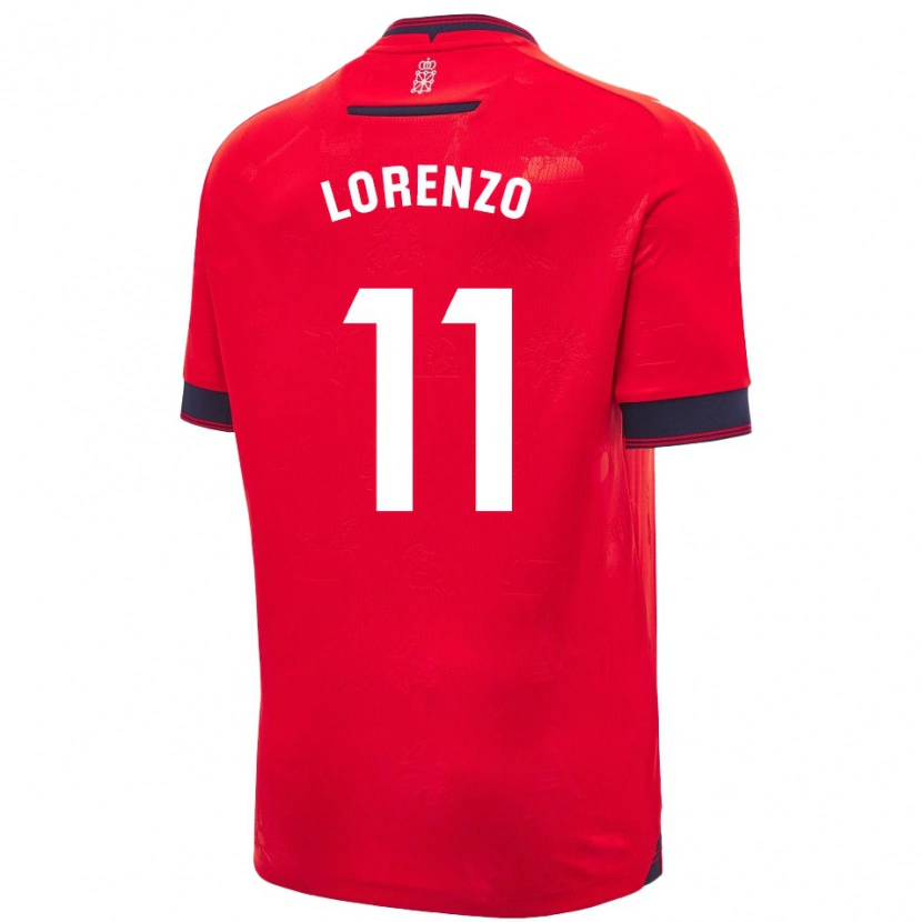 Danxen Dame Nowend Lorenzo #11 Rød Hvit Hjemmetrøye Drakt Trøye 2024/25 Skjorter T-Skjorte