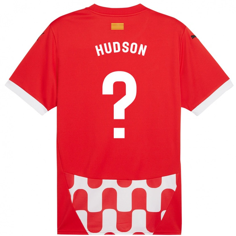 Danxen Dame Hudson Davis #0 Rød Hvit Hjemmetrøye Drakt Trøye 2024/25 Skjorter T-Skjorte