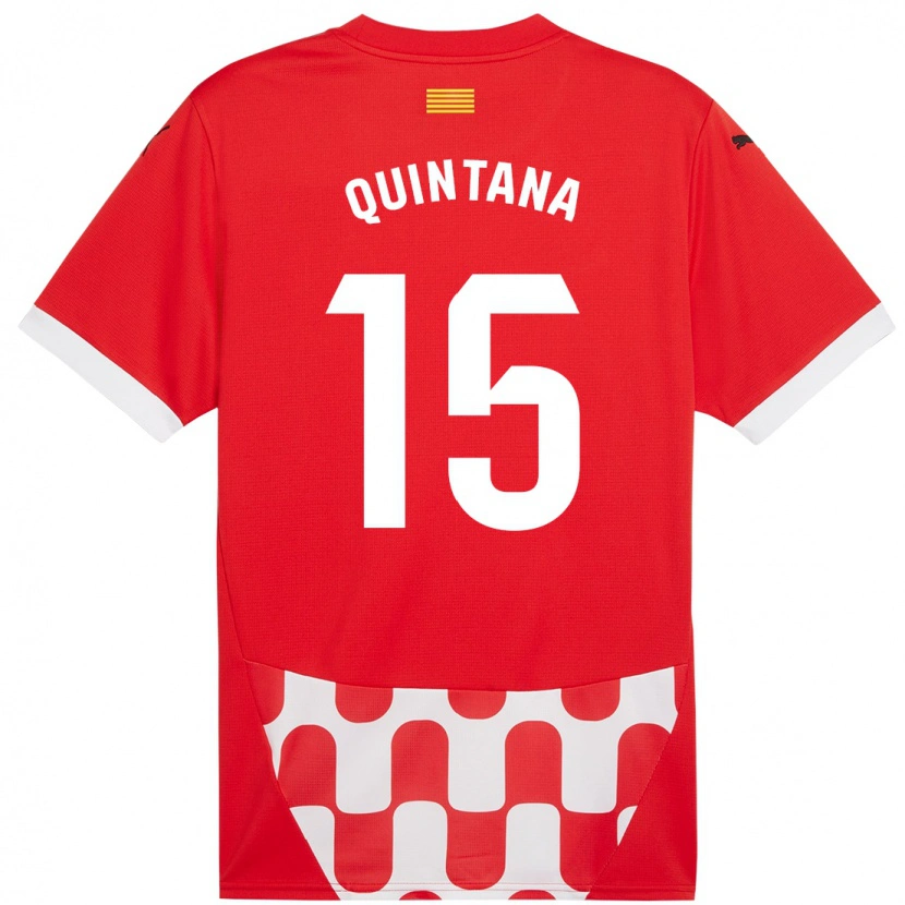 Danxen Dame Amru Quintana #15 Rød Hvit Hjemmetrøye Drakt Trøye 2024/25 Skjorter T-Skjorte