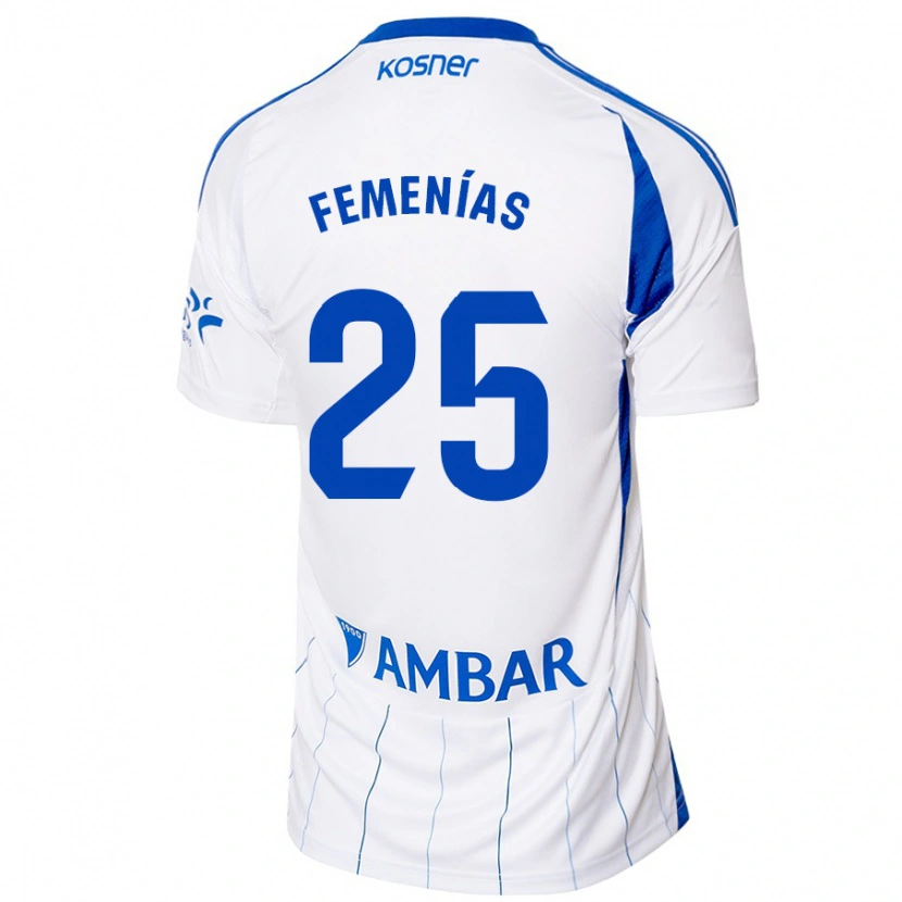 Danxen Dame Joan Femenías #25 Rød Hvit Hjemmetrøye Drakt Trøye 2024/25 Skjorter T-Skjorte