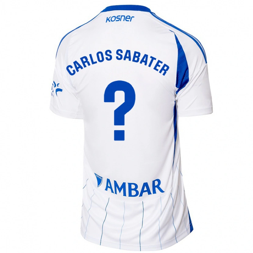 Danxen Dame Juan Carlos Sabater #0 Rød Hvit Hjemmetrøye Drakt Trøye 2024/25 Skjorter T-Skjorte
