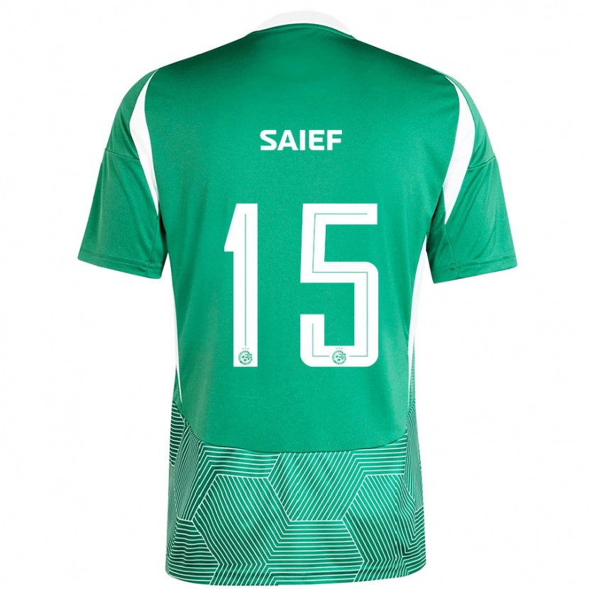 Danxen Dame Kenny Saief #15 Grønn Hvit Hjemmetrøye Drakt Trøye 2024/25 Skjorter T-Skjorte