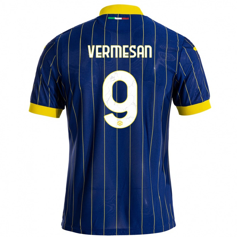 Danxen Dame Ioan Vermeșan #9 Blå Gul Hjemmetrøye Drakt Trøye 2024/25 Skjorter T-Skjorte