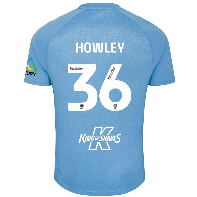 Danxen Dame Ryan Howley #36 Blå Hvit Hjemmetrøye Drakt Trøye 2024/25 Skjorter T-Skjorte