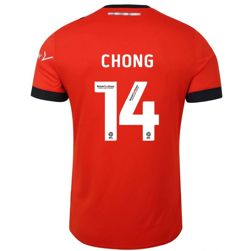 Danxen Dame Tahith Chong #14 Oransje Svart Hjemmetrøye Drakt Trøye 2024/25 Skjorter T-Skjorte