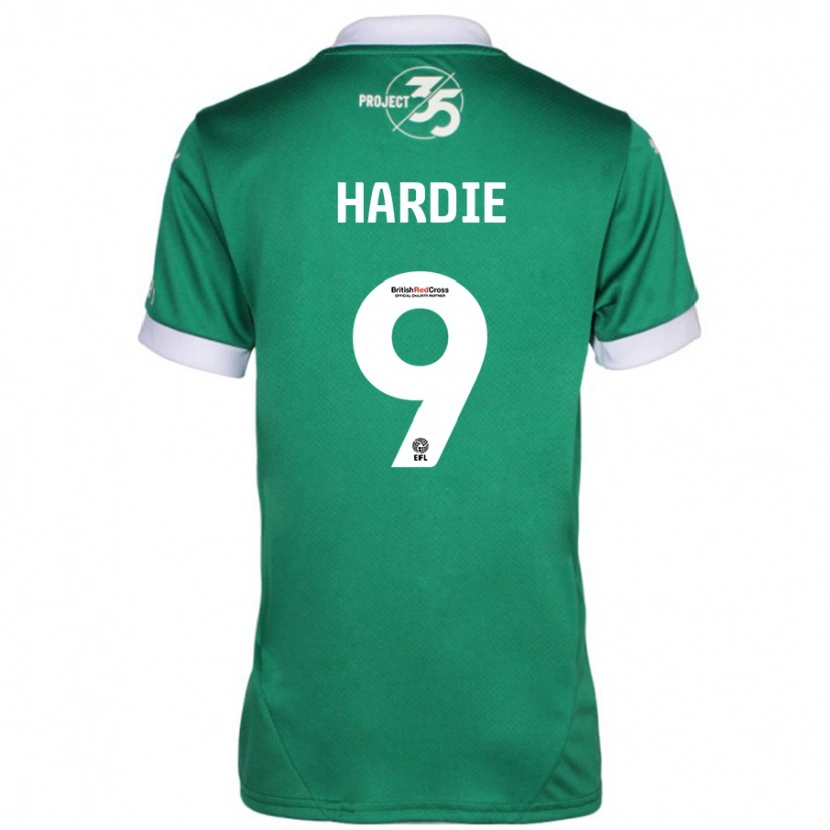 Danxen Dame Ryan Hardie #9 Grønn Hvit Hjemmetrøye Drakt Trøye 2024/25 Skjorter T-Skjorte
