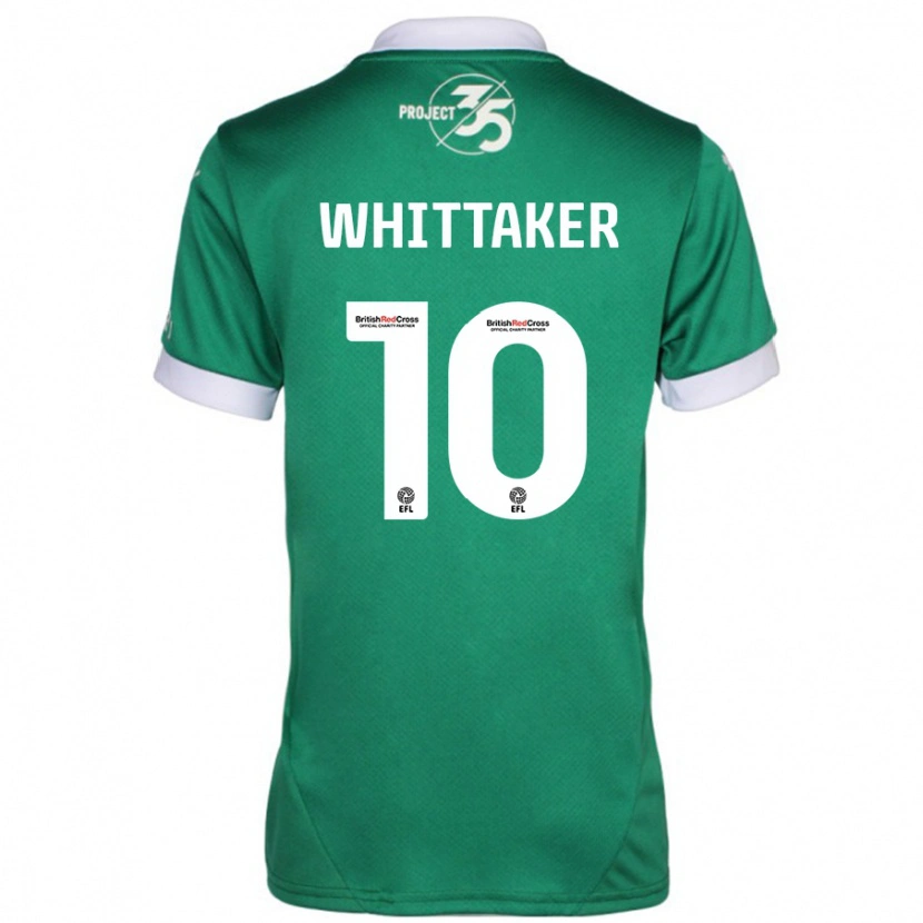 Danxen Dame Morgan Whittaker #10 Grønn Hvit Hjemmetrøye Drakt Trøye 2024/25 Skjorter T-Skjorte