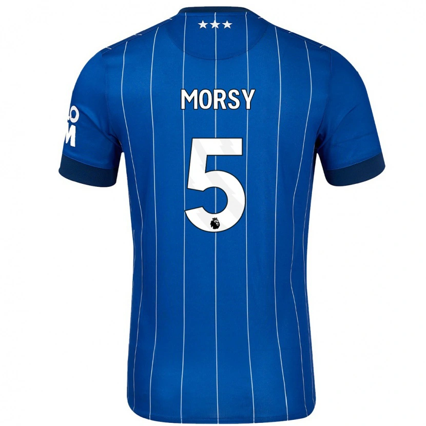 Danxen Dame Sam Morsy #5 Marineblå Hjemmetrøye Drakt Trøye 2024/25 Skjorter T-Skjorte