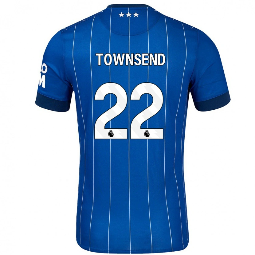 Danxen Dame Conor Townsend #22 Marineblå Hjemmetrøye Drakt Trøye 2024/25 Skjorter T-Skjorte