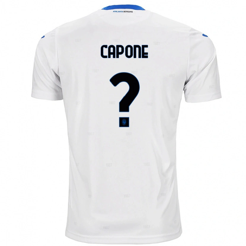 Danxen Dame Christian Capone #0 Hvit Bortetrøye Drakt Trøye 2024/25 Skjorter T-Skjorte