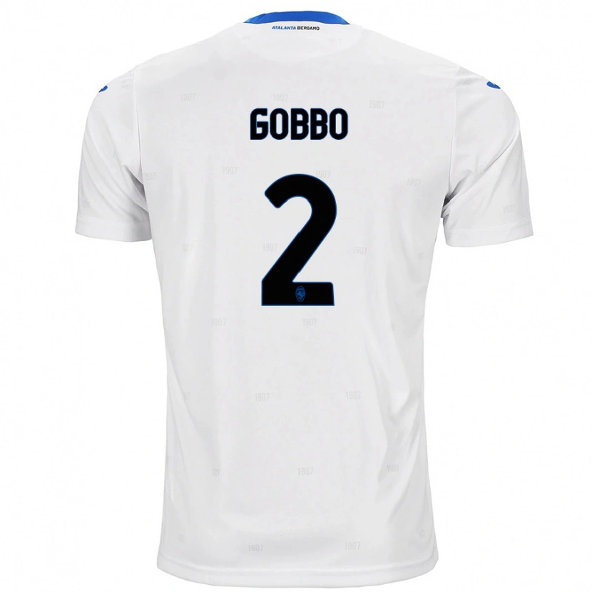 Danxen Dame Luca Gobbo #2 Hvit Bortetrøye Drakt Trøye 2024/25 Skjorter T-Skjorte