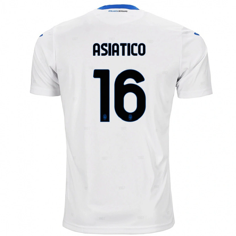 Danxen Dame Pietro Asiatico #16 Hvit Bortetrøye Drakt Trøye 2024/25 Skjorter T-Skjorte