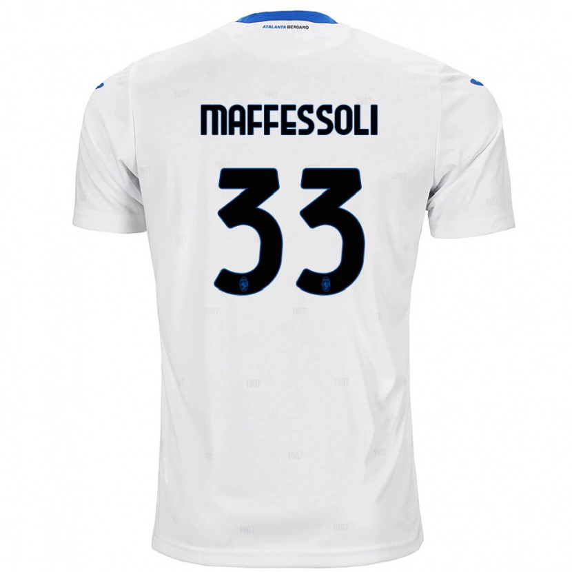 Danxen Dame Manuel Maffessoli #33 Hvit Bortetrøye Drakt Trøye 2024/25 Skjorter T-Skjorte