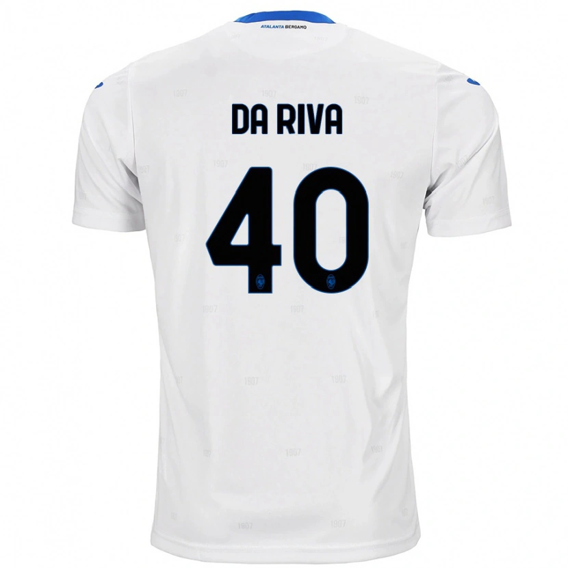 Danxen Dame Jacopo Da Riva #40 Hvit Bortetrøye Drakt Trøye 2024/25 Skjorter T-Skjorte