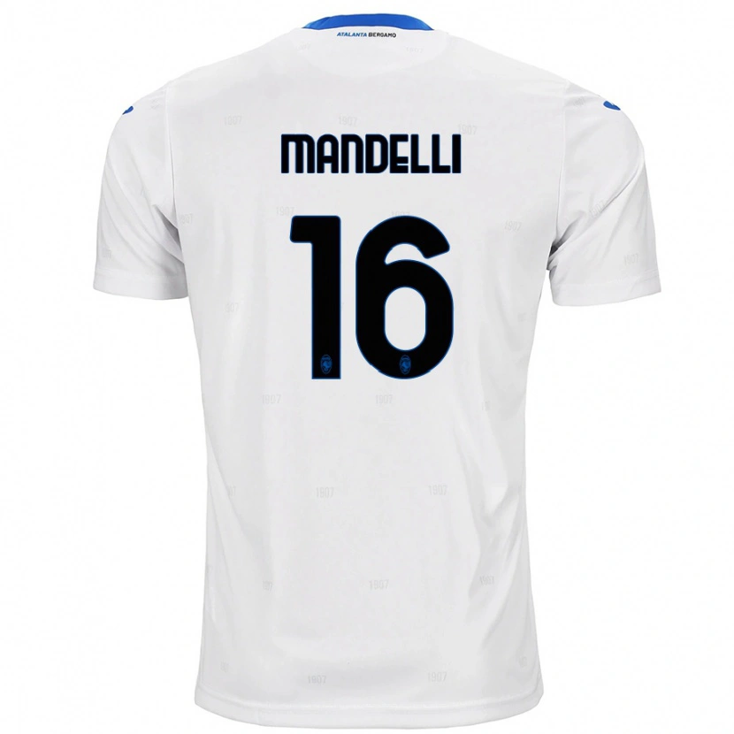 Danxen Dame Giulia Mandelli #16 Hvit Bortetrøye Drakt Trøye 2024/25 Skjorter T-Skjorte