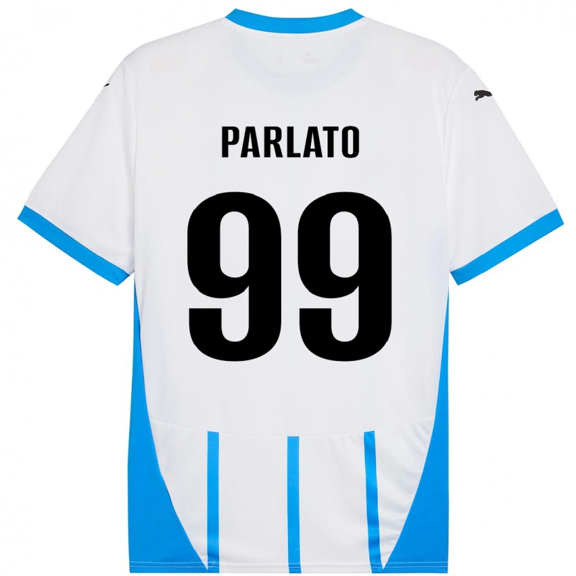 Danxen Dame Claudio Parlato #99 Hvit Blå Bortetrøye Drakt Trøye 2024/25 Skjorter T-Skjorte