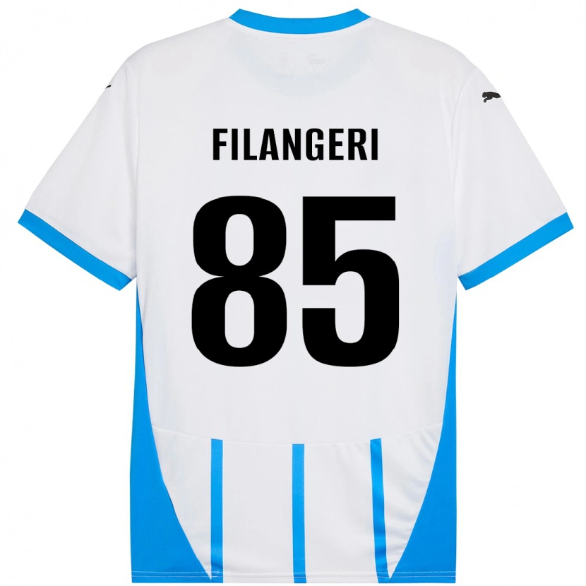 Danxen Dame Maria Luisa Filangeri #85 Hvit Blå Bortetrøye Drakt Trøye 2024/25 Skjorter T-Skjorte