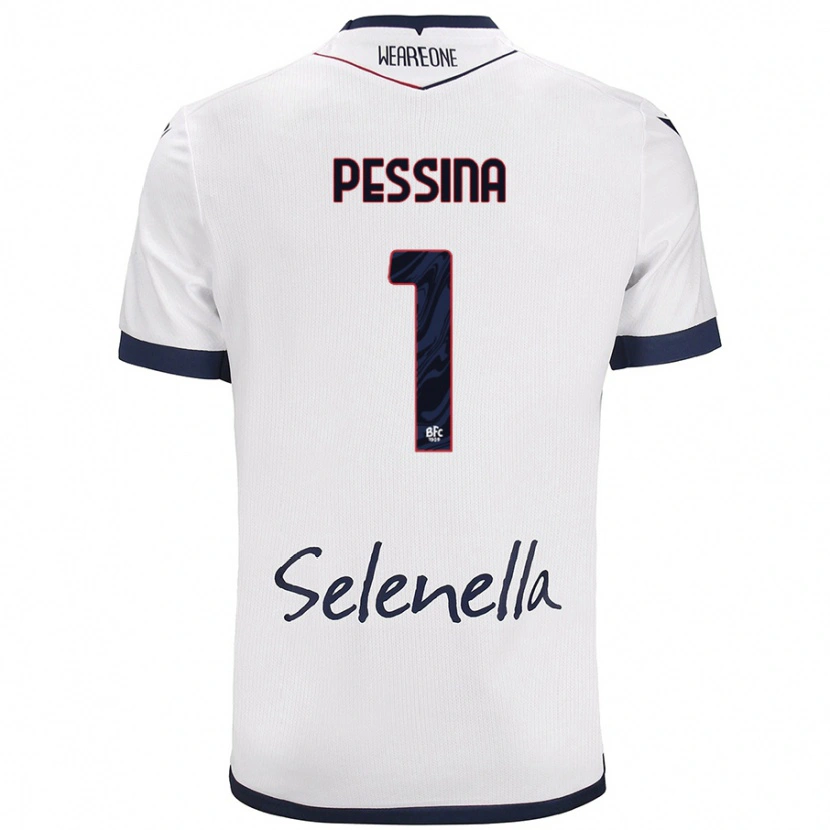 Danxen Dame Massimo Pessina #1 Hvit Kongeblå Bortetrøye Drakt Trøye 2024/25 Skjorter T-Skjorte