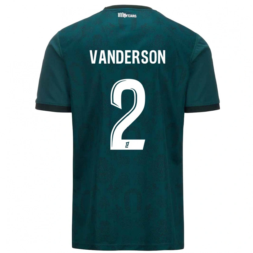 Danxen Dame Vanderson #2 Mørk Grønn Bortetrøye Drakt Trøye 2024/25 Skjorter T-Skjorte
