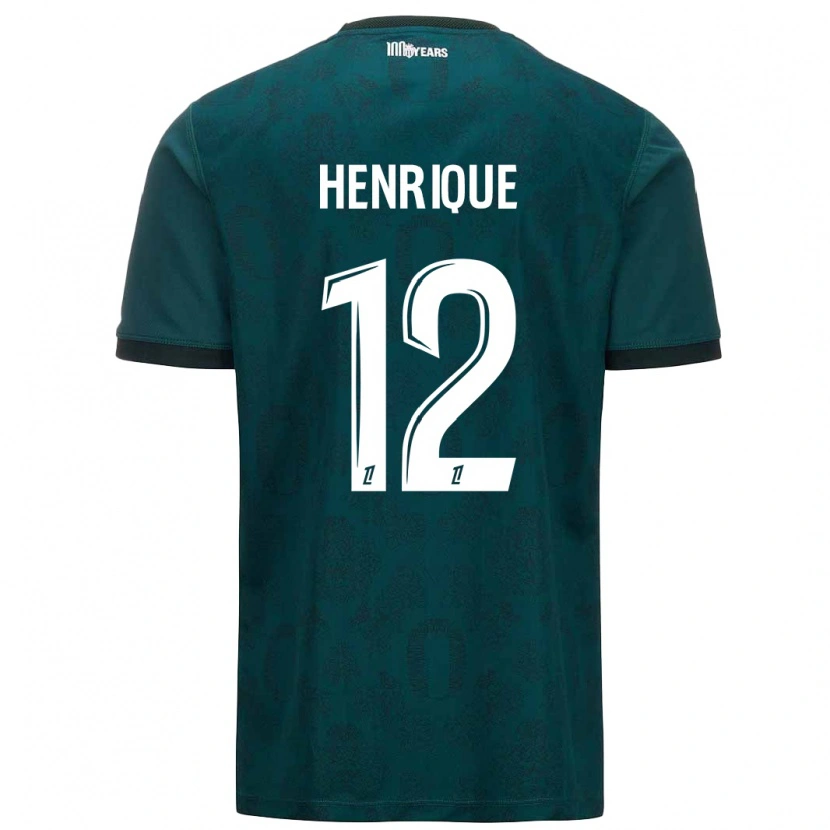 Danxen Dame Caio Henrique #12 Mørk Grønn Bortetrøye Drakt Trøye 2024/25 Skjorter T-Skjorte
