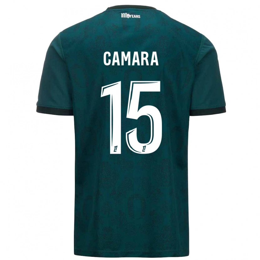 Danxen Dame Lamine Camara #15 Mørk Grønn Bortetrøye Drakt Trøye 2024/25 Skjorter T-Skjorte