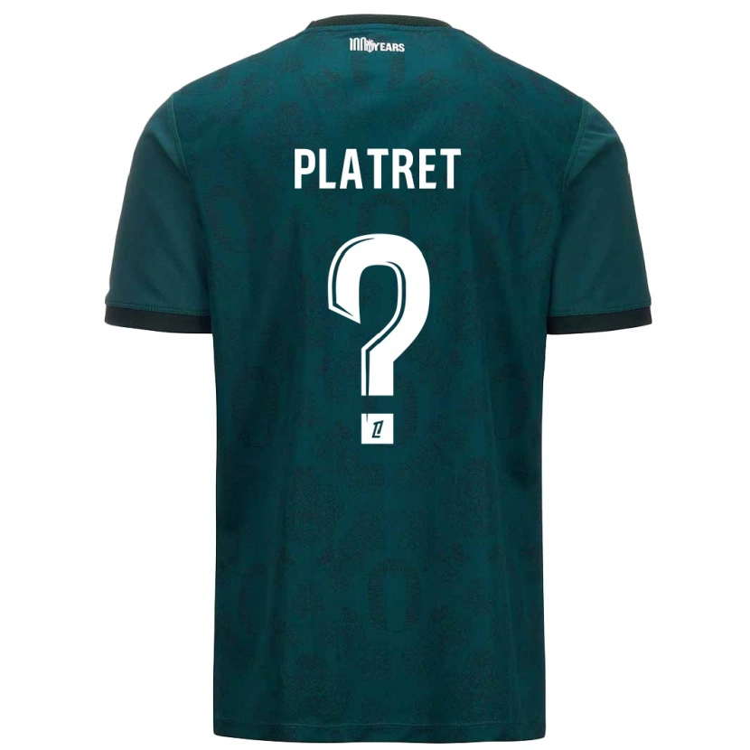 Danxen Dame Aurélien Platret #0 Mørk Grønn Bortetrøye Drakt Trøye 2024/25 Skjorter T-Skjorte