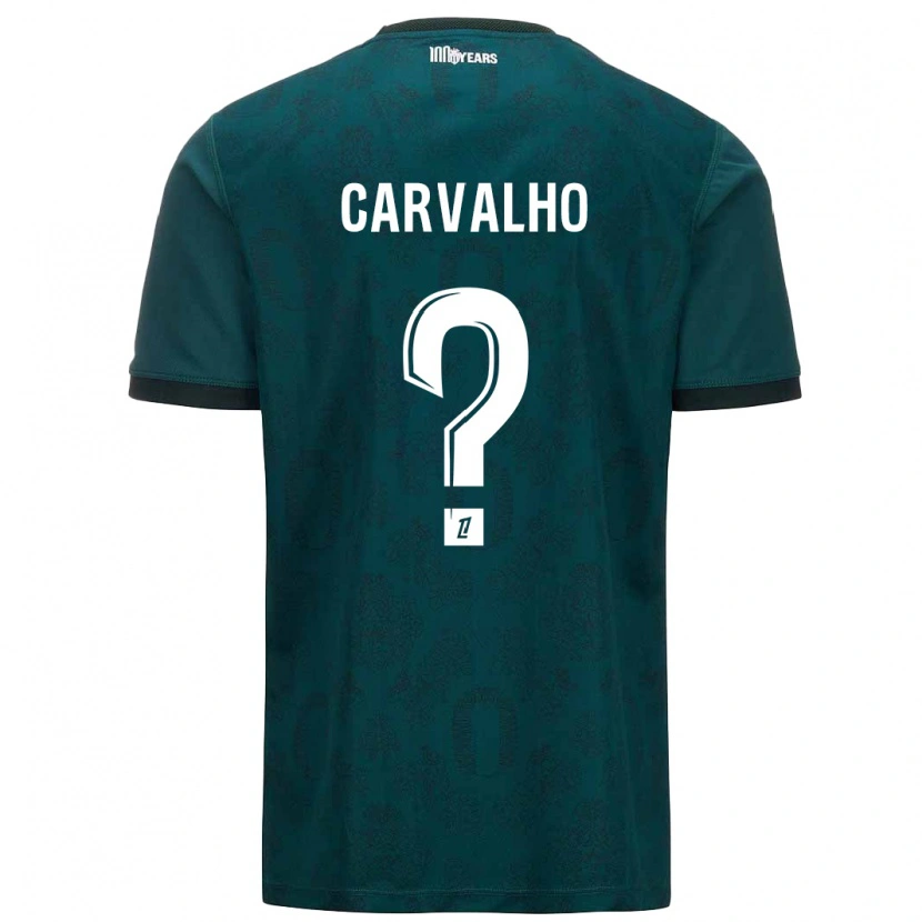 Danxen Dame Lorenzo Carvalho #0 Mørk Grønn Bortetrøye Drakt Trøye 2024/25 Skjorter T-Skjorte