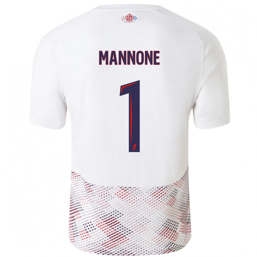Danxen Dame Vito Mannone #1 Hvit Kongeblå Bortetrøye Drakt Trøye 2024/25 Skjorter T-Skjorte