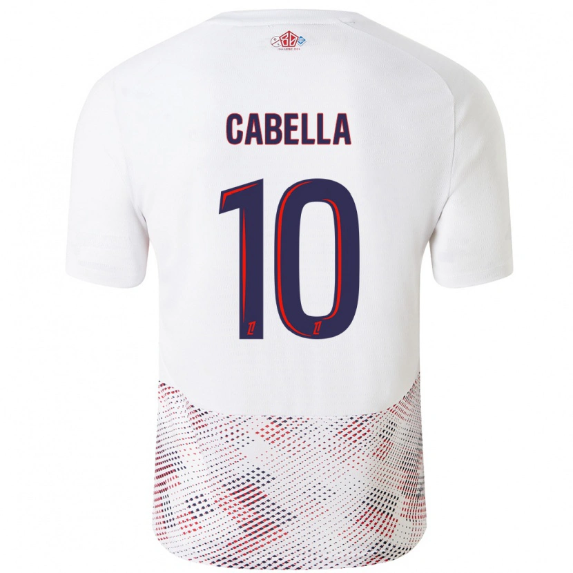 Danxen Dame Rémy Cabella #10 Hvit Kongeblå Bortetrøye Drakt Trøye 2024/25 Skjorter T-Skjorte