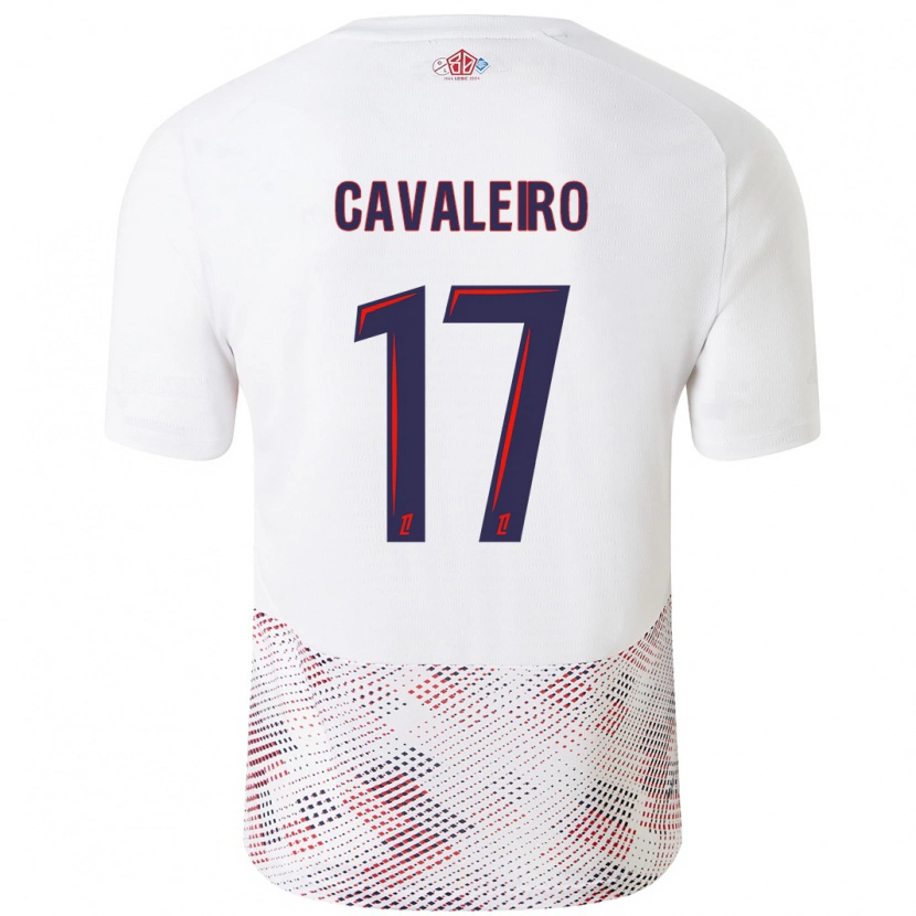 Danxen Dame Ivan Cavaleiro #17 Hvit Kongeblå Bortetrøye Drakt Trøye 2024/25 Skjorter T-Skjorte