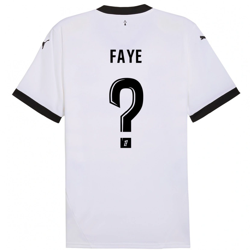 Danxen Dame Mikayil Faye #0 Hvit Svart Bortetrøye Drakt Trøye 2024/25 Skjorter T-Skjorte