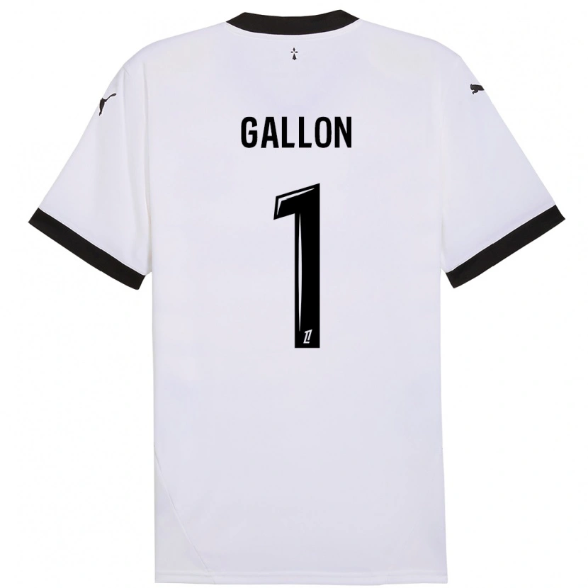 Danxen Dame Gauthier Gallon #1 Hvit Svart Bortetrøye Drakt Trøye 2024/25 Skjorter T-Skjorte