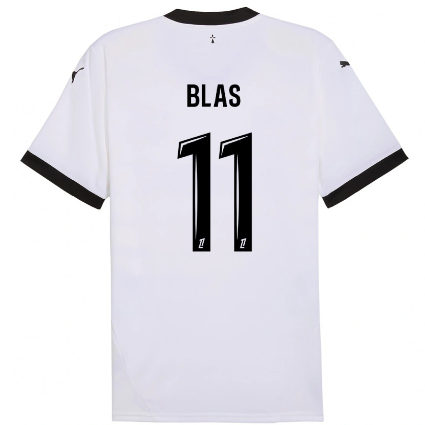 Danxen Dame Ludovic Blas #11 Hvit Svart Bortetrøye Drakt Trøye 2024/25 Skjorter T-Skjorte