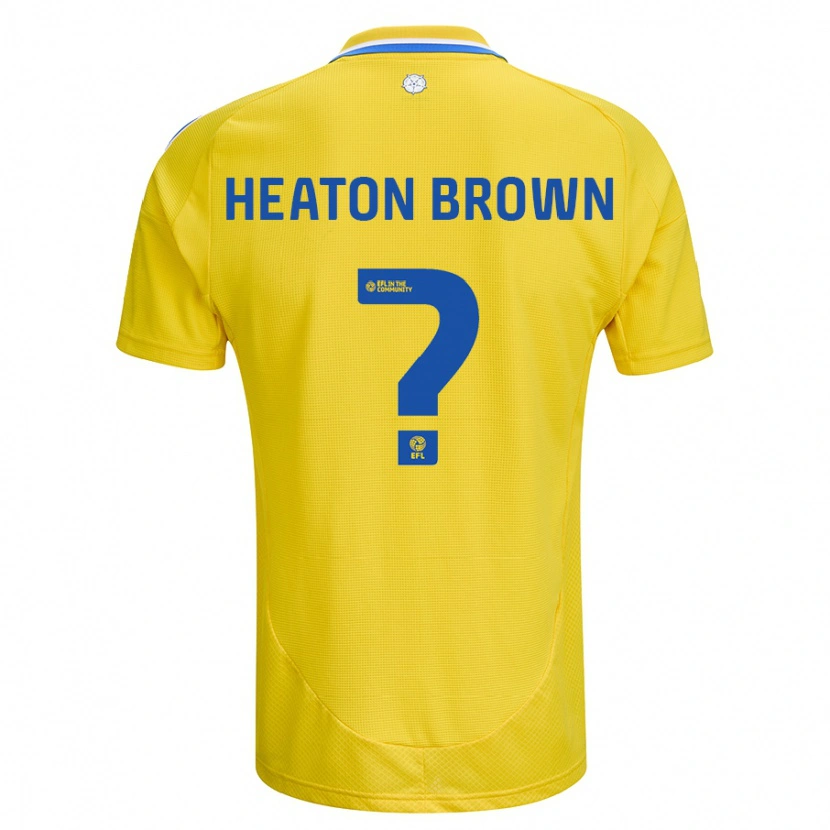 Danxen Dame Heaton Brown #0 Gul Blå Bortetrøye Drakt Trøye 2024/25 Skjorter T-Skjorte