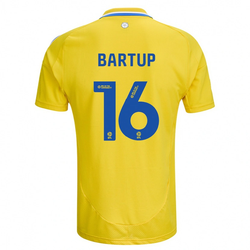 Danxen Dame Laura Bartup #16 Gul Blå Bortetrøye Drakt Trøye 2024/25 Skjorter T-Skjorte