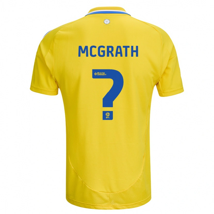 Danxen Dame Ronnie Mcgrath #0 Gul Blå Bortetrøye Drakt Trøye 2024/25 Skjorter T-Skjorte