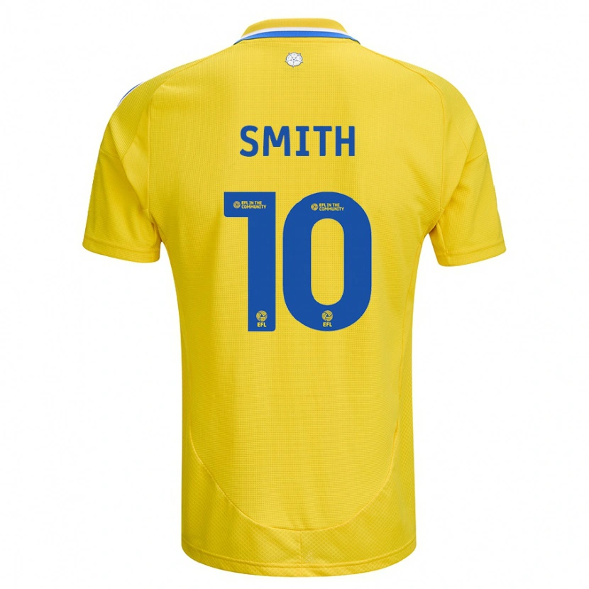 Danxen Dame Kathryn Smith #10 Gul Blå Bortetrøye Drakt Trøye 2024/25 Skjorter T-Skjorte