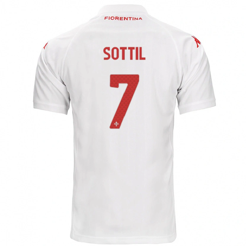 Danxen Dame Riccardo Sottil #7 Hvit Bortetrøye Drakt Trøye 2024/25 Skjorter T-Skjorte