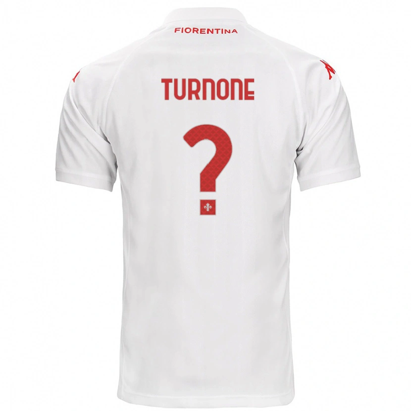 Danxen Dame Niccolò Turnone #0 Hvit Bortetrøye Drakt Trøye 2024/25 Skjorter T-Skjorte