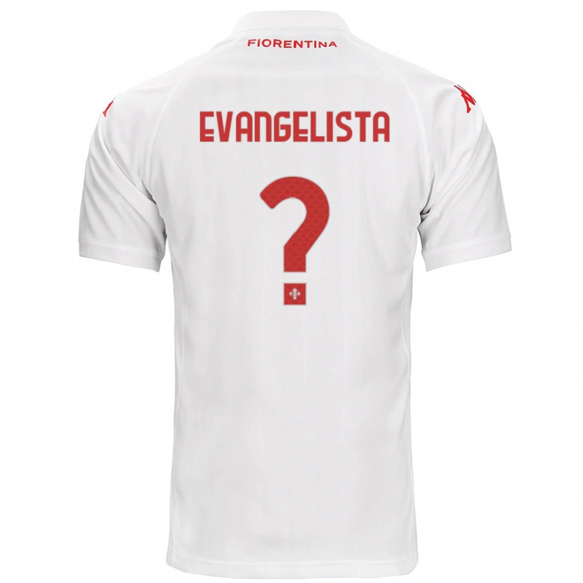 Danxen Dame Carlo Evangelista #0 Hvit Bortetrøye Drakt Trøye 2024/25 Skjorter T-Skjorte