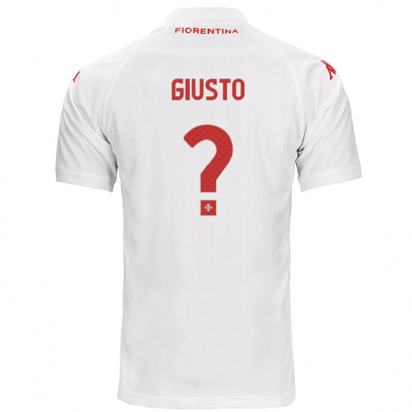 Danxen Dame Gabriele Giusto #0 Hvit Bortetrøye Drakt Trøye 2024/25 Skjorter T-Skjorte