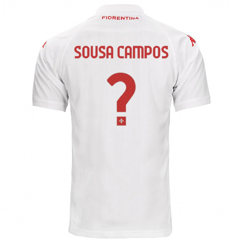 Danxen Dame Matteo Sousa Campos #0 Hvit Bortetrøye Drakt Trøye 2024/25 Skjorter T-Skjorte