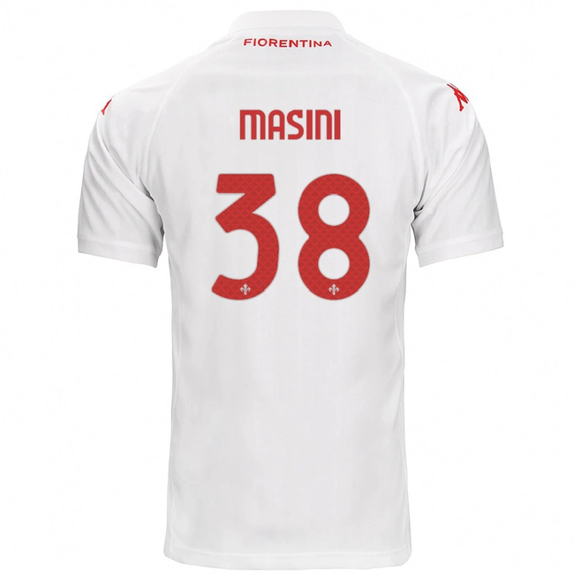 Danxen Dame Linda Masini #38 Hvit Bortetrøye Drakt Trøye 2024/25 Skjorter T-Skjorte
