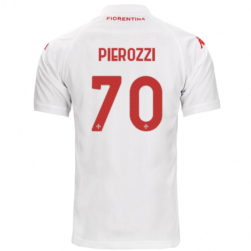 Danxen Dame Niccolò Pierozzi #70 Hvit Bortetrøye Drakt Trøye 2024/25 Skjorter T-Skjorte