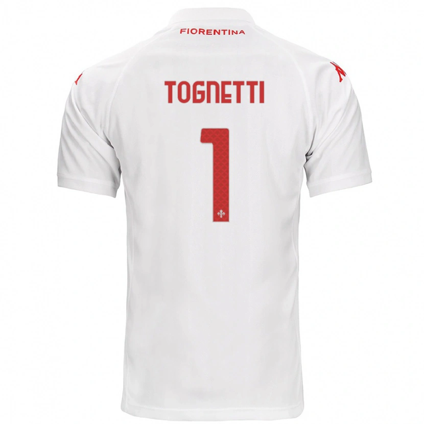 Danxen Dame Laerte Tognetti #1 Hvit Bortetrøye Drakt Trøye 2024/25 Skjorter T-Skjorte