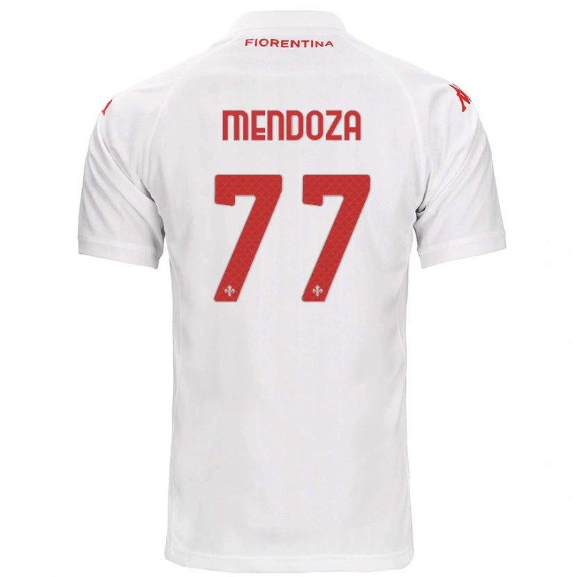 Danxen Dame William Mendoza #77 Hvit Bortetrøye Drakt Trøye 2024/25 Skjorter T-Skjorte