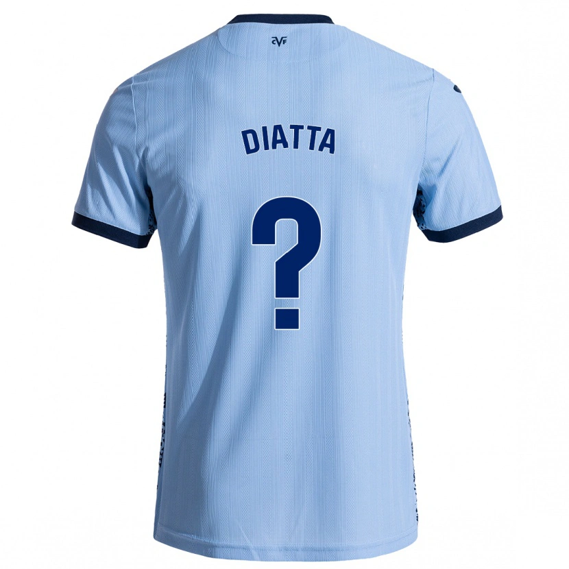 Danxen Dame Alassane Diatta #0 Himmelblå Bortetrøye Drakt Trøye 2024/25 Skjorter T-Skjorte